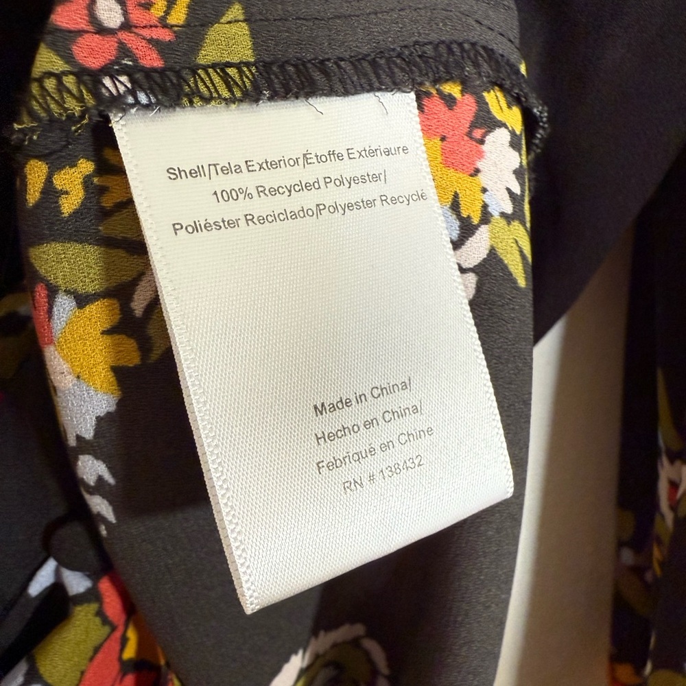 Modcloth Size S Black Floral Blouse - Picture 4 of 7